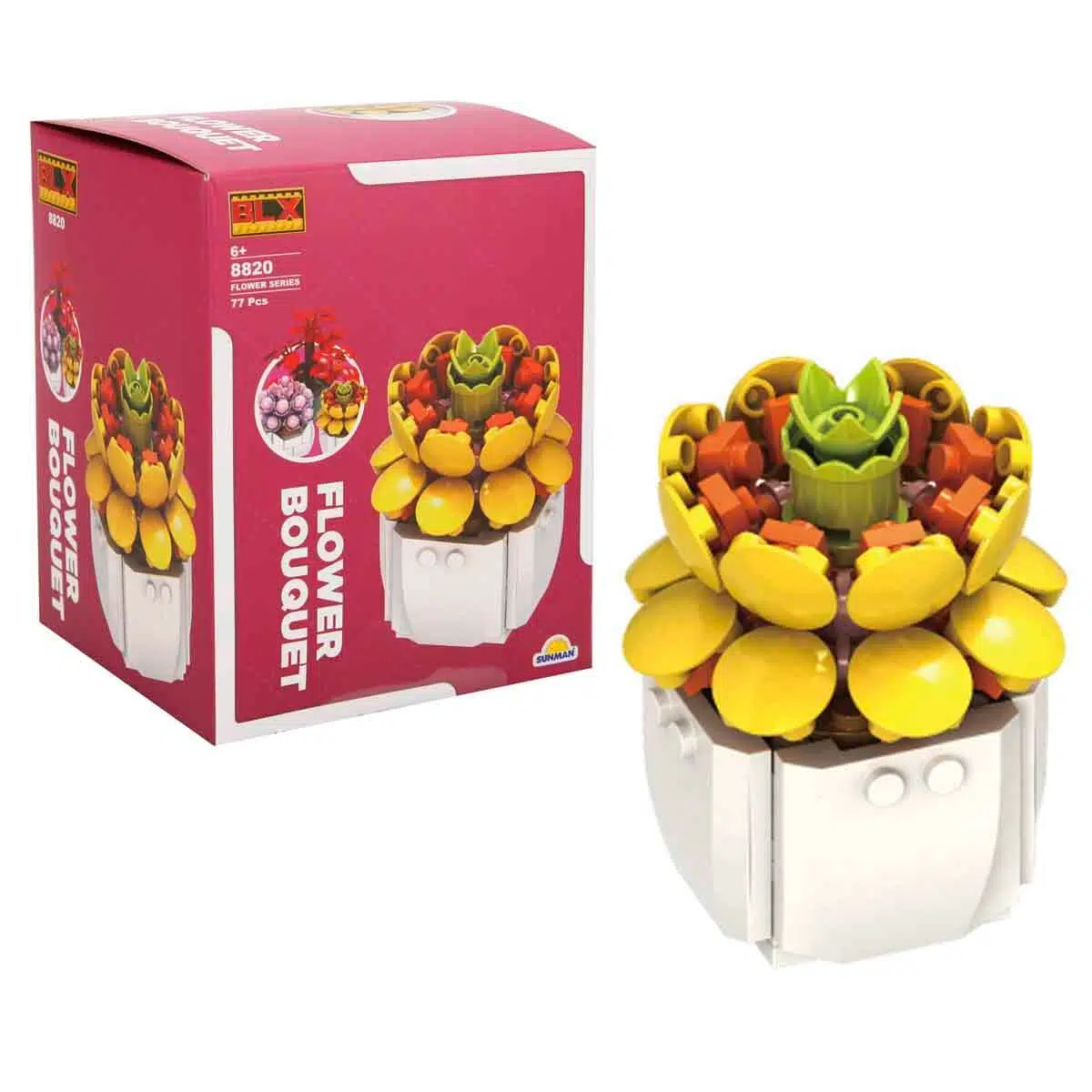 BLX Çiçek Çeşitleri Lego Setleri 46968 Sarı Çiçek 77 Parça