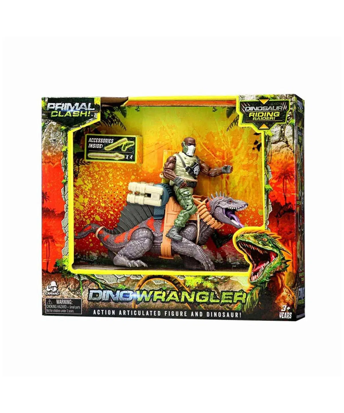 Lanard Toys Primal Clash Dinozor Savaşçıları 70741 Trimetrodon