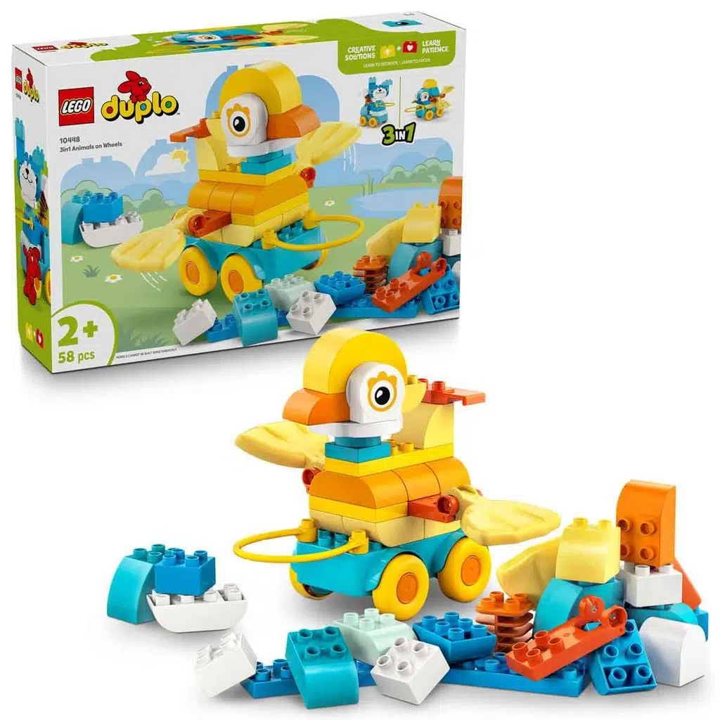 LEGO 10448 Duplo 3’ü 1 Arada Tekerlekli Hayvanlar 