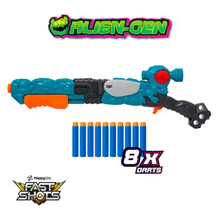 Mega Allien- Gen Sonic Flytrap 10 Atış Dart FIrlatıcı Set